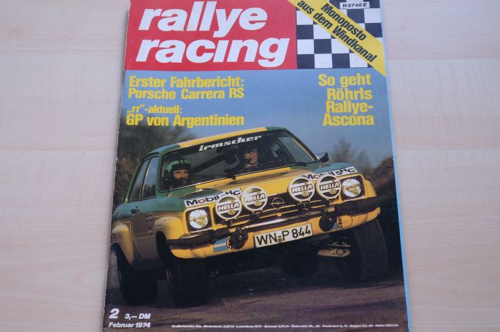 Deckblatt Rallye Racing (02/1974)